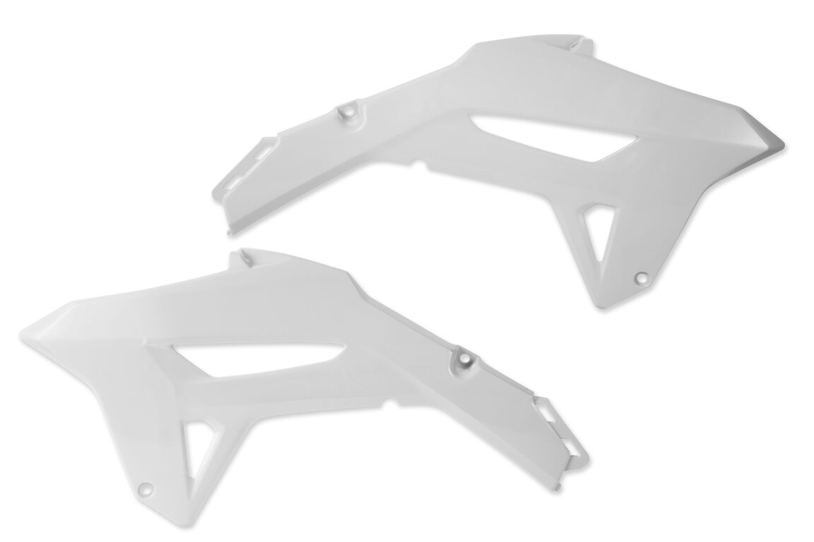 Polisport White Radiator Shroud Set for 21-24 Honda CRF250, CRF450