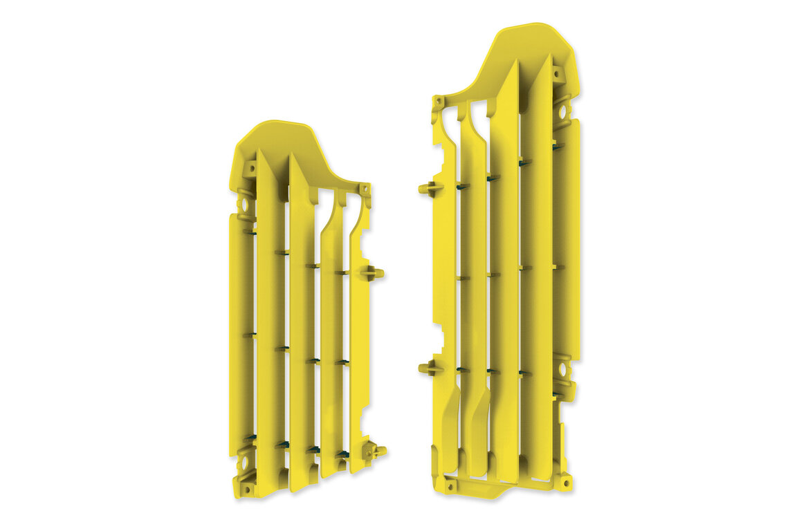 Polisport Yellow Radiator Louvers for 18-25 Suzuki RMZ250, RMZ450