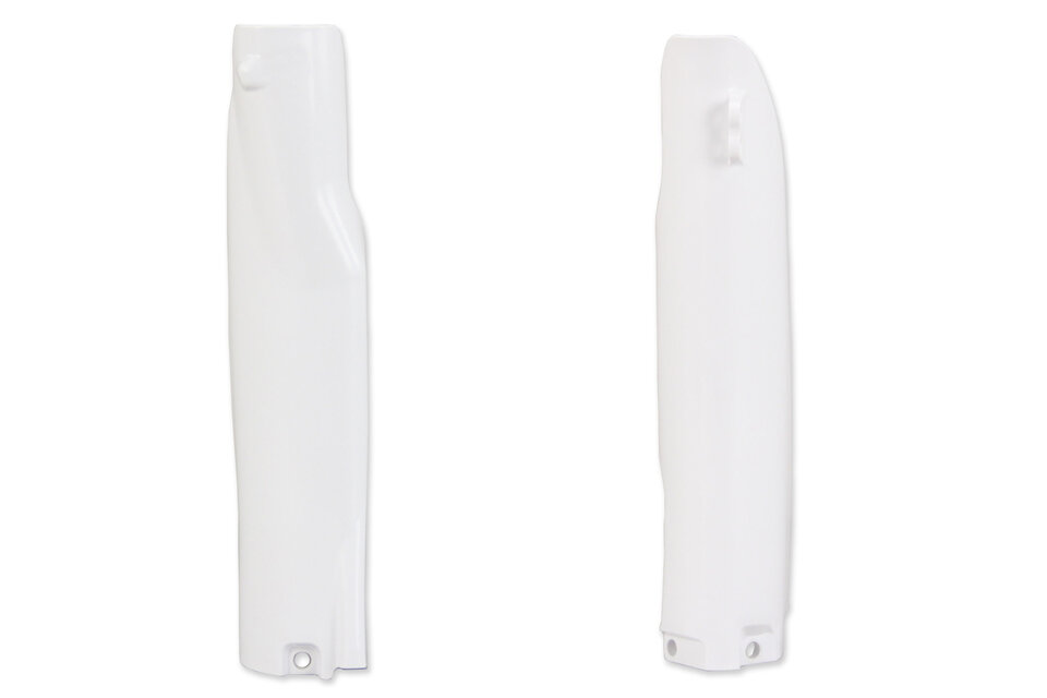 Polisport White Lower Fork Guards for 06-24 Yamaha WRF