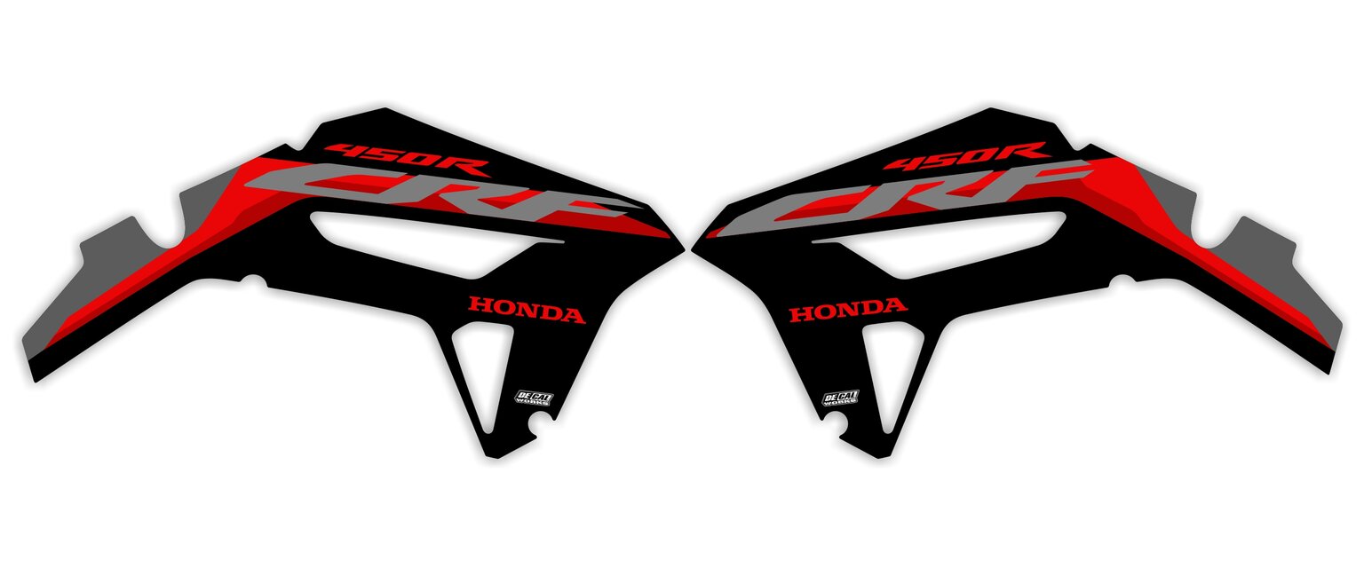 MX Graphics Dirt Bike Decals Honda Factory Series 21 Semi Custom Rad Kit