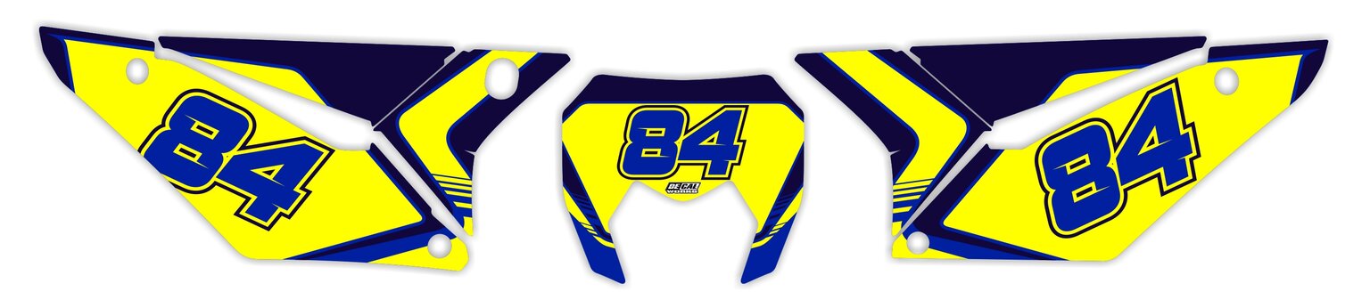 MX Graphics Dirt Bike Decals Sherco Factory Series 19 Number Plates