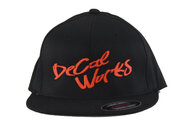 DeCal Works Black w/ Orange Logo  LG/XL Primo Hat