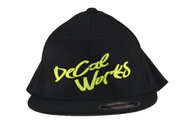 DeCal Works Black w/ Flo Yellow Logo  LG/XL Primo Hat