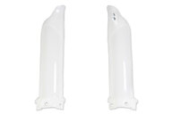 UFO White/Neutral Lower Fork Guards for 14-25 Kawasaki KX100, KX112, KX85