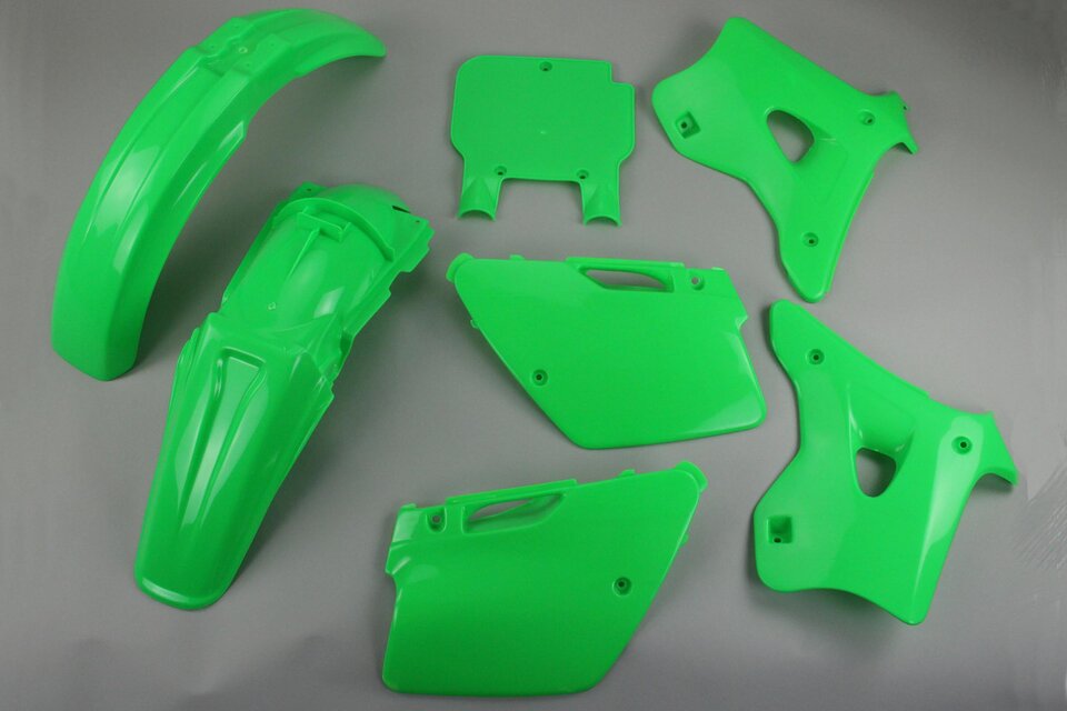 UFO Flo Green Plastic Kit for 94-95 Kawasaki KX