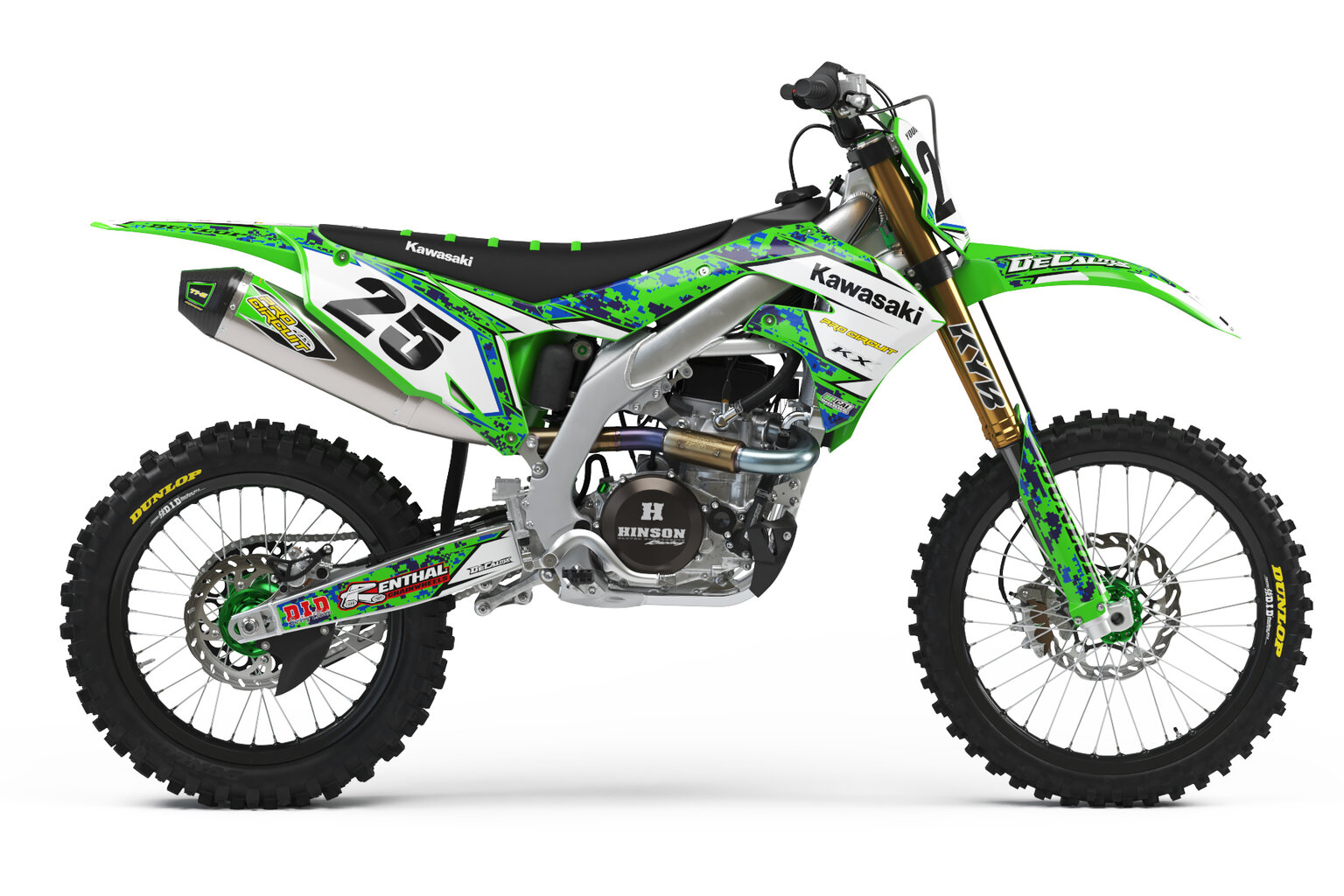 Semi Custom Complete Graphics Kit Kawasaki KX450F Digital Camo Series