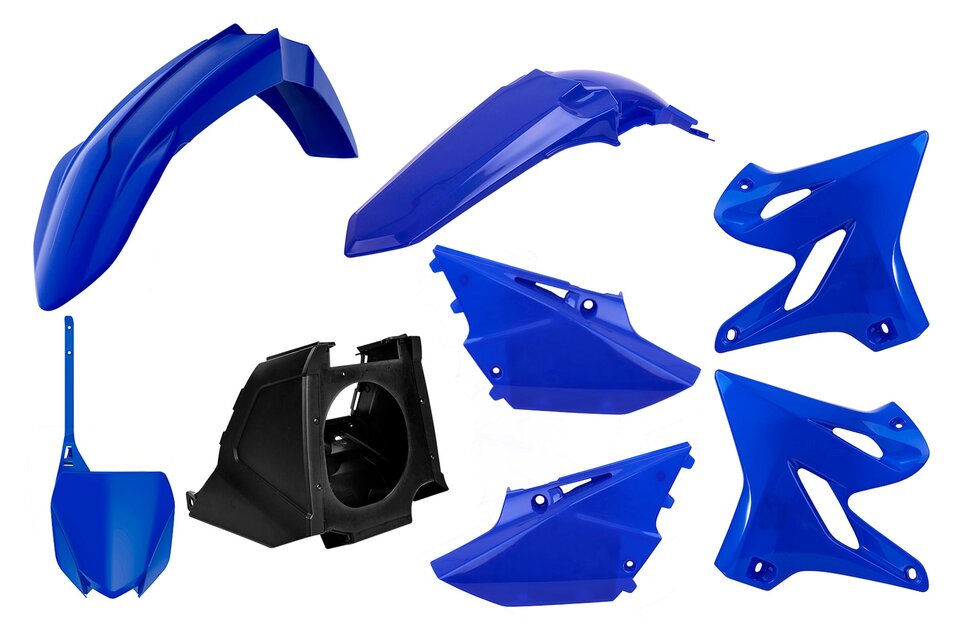 Polisport Blue YZF Style Restyled Plastic Kit for 02-21 Yamaha YZ125, YZ250