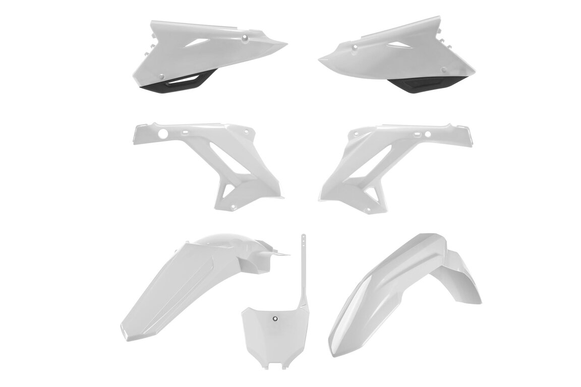 Polisport White 22 style Restyled Plastic Kit for 02-07 Honda CR125, CR250