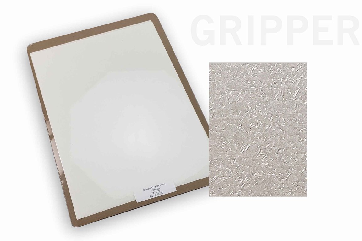 DeCal Works Gripper Overlaminate - 2 Sheets - 13 x 18 Bulk Overlam Material