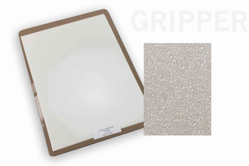 Gripper Overlaminate - 2 Sheets - 13 x 18 Bulk Overlam Material