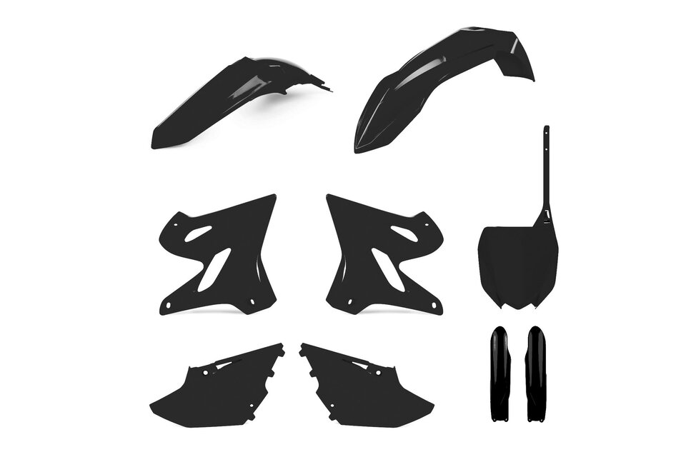 Polisport Black Plastic Kit for 21 Yamaha YZ125, YZ250