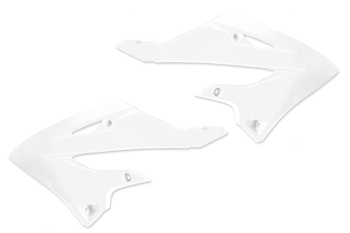 Polisport White Radiator Shroud Set for 02-25 Yamaha YZ125, YZ250