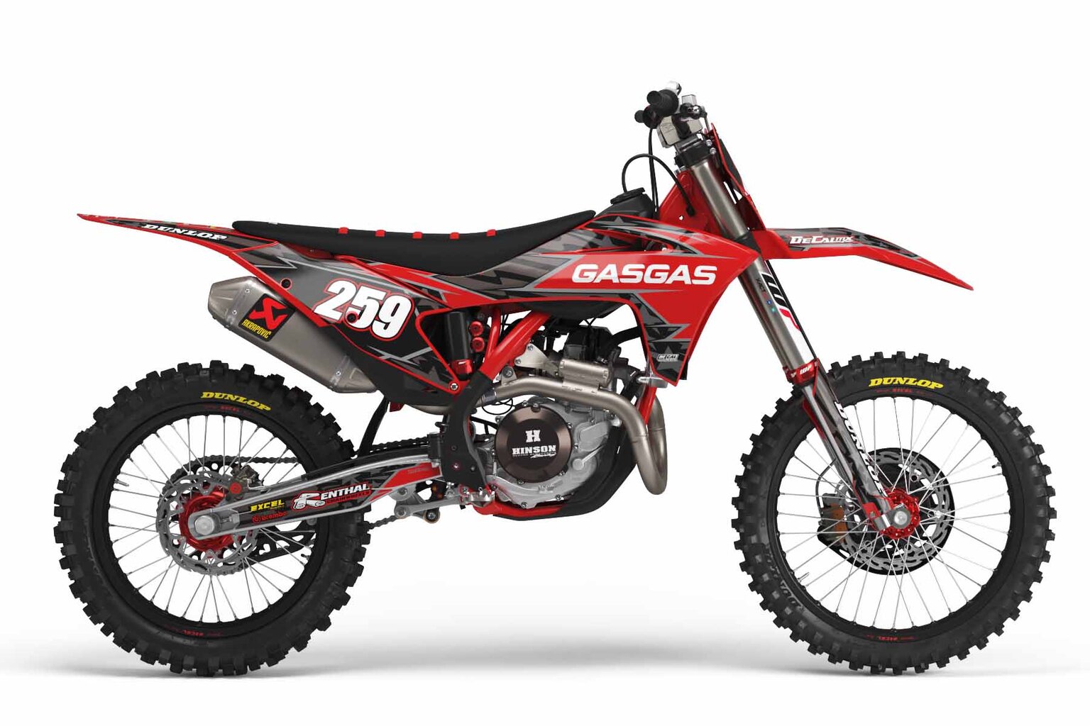 GasGas MC450F Red Stars and Stripes Dirt Bike Graphics Kit 