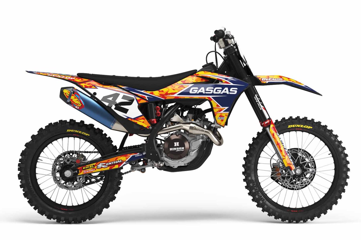 GasGas MC450F Black Traditional Camo Dirt Bike Graphics Kit