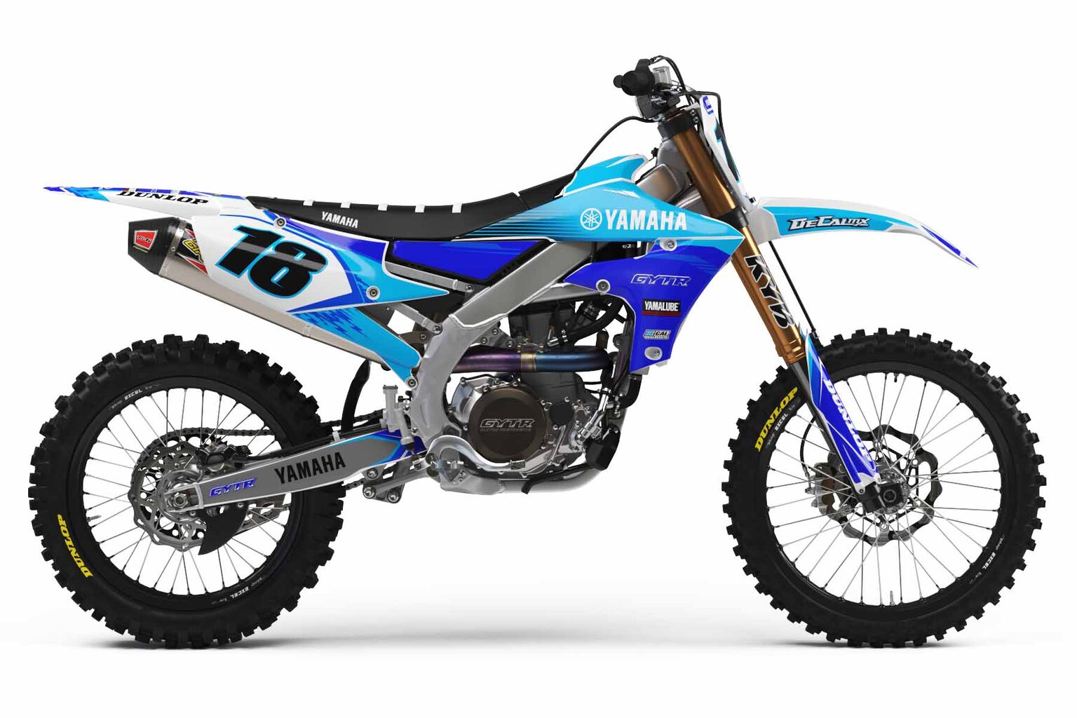 Yamaha YZ450F White Factory Series 18 Dirt Bike Graphics Kit