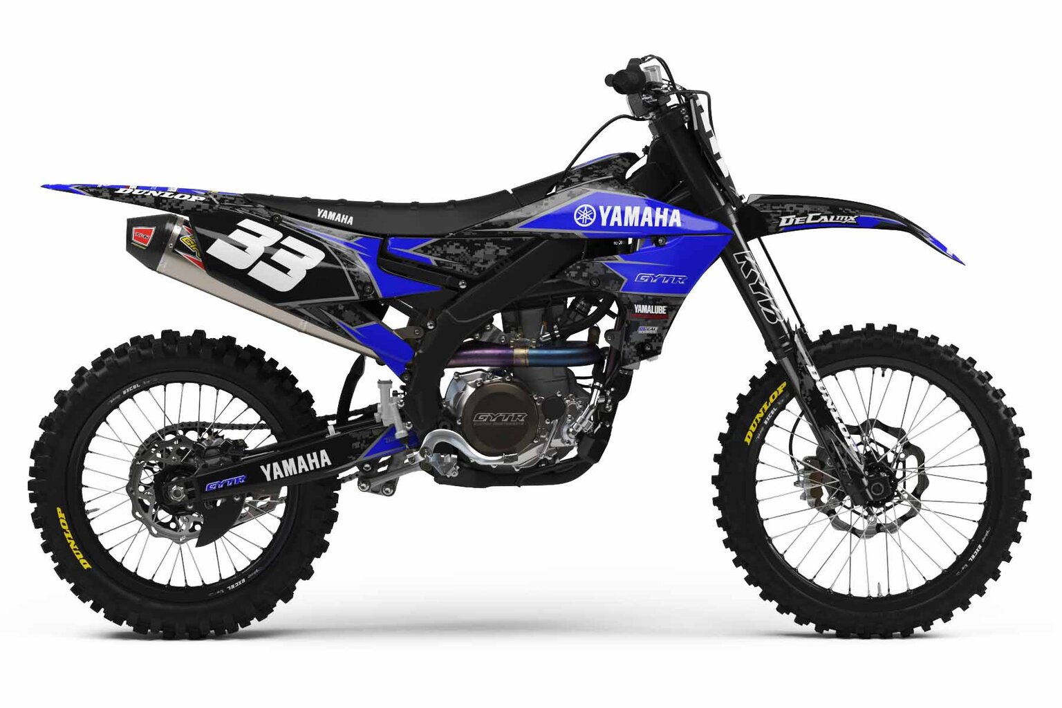 Yamaha YZ450F Black Digital Camo Dirt Bike Graphics Kit