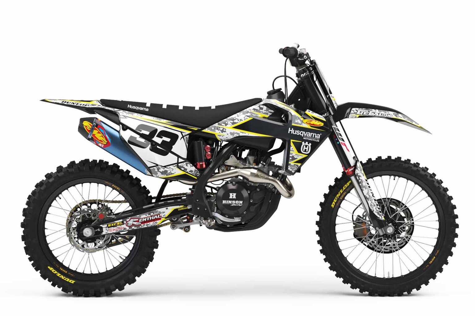 Husqvarna FC250 Black Digital Camo Graphics Kits