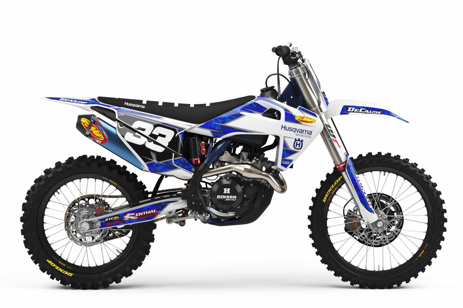 Husqvarna TE250 White Digital Camo Graphics Kits