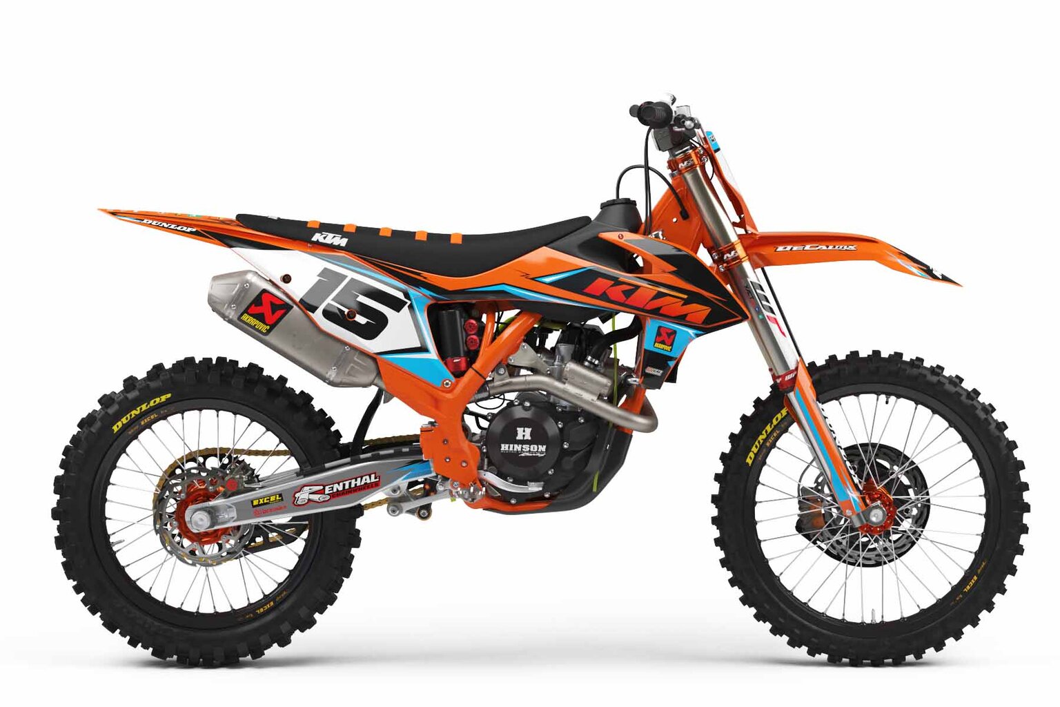 KTM SX85 Orange T-15 Series Dirt Bike Graphics Kit