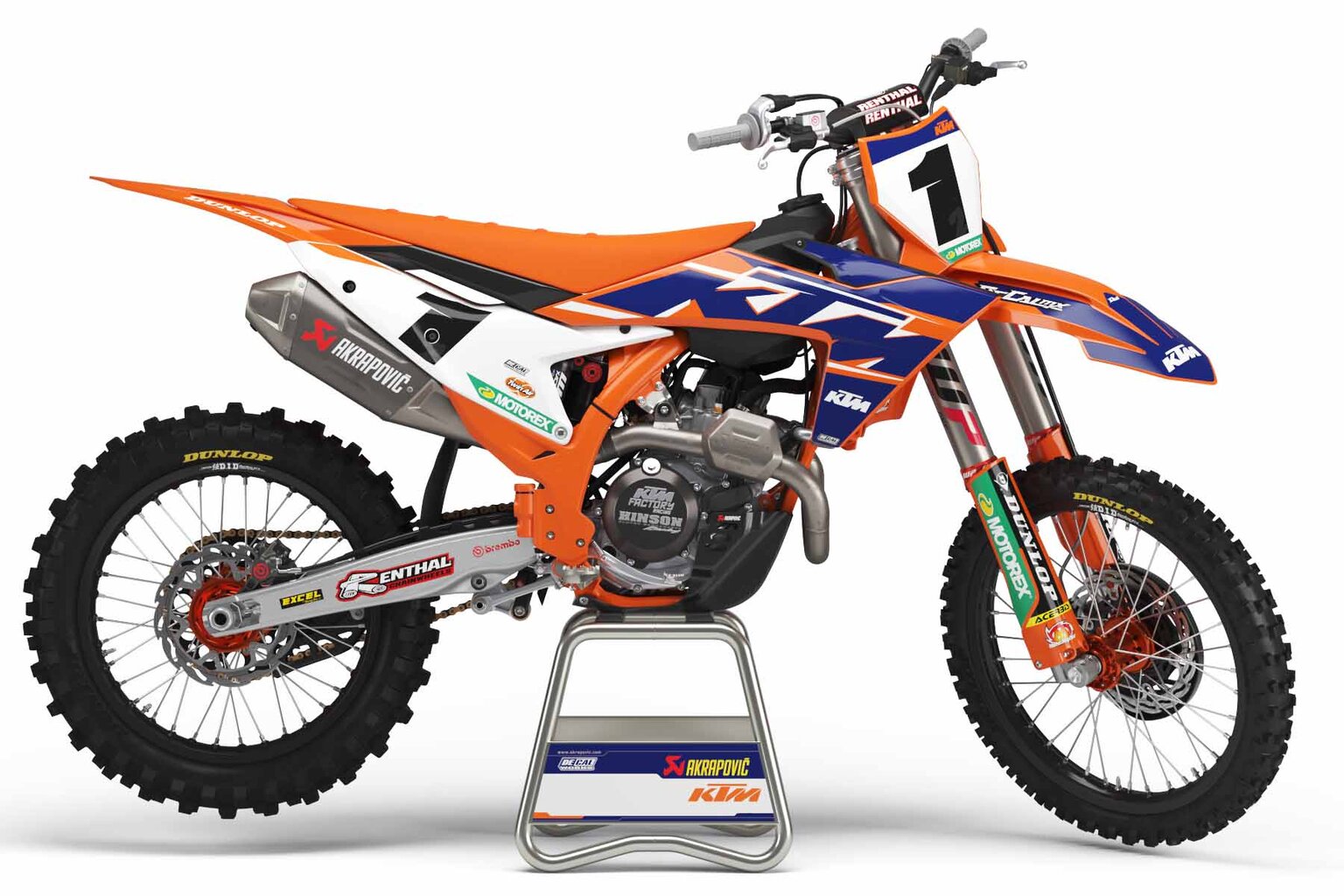 KTM SXF250 Factory Series 22 Dirt Bike Graphics Kit