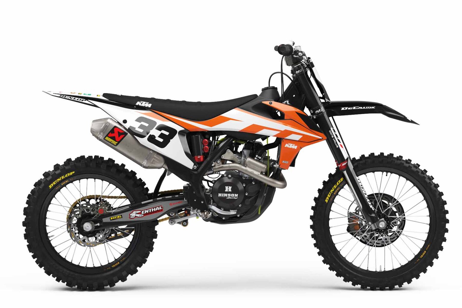 KTM SX250 Black Factory Series 6 Dirt Bike Graphics Kit