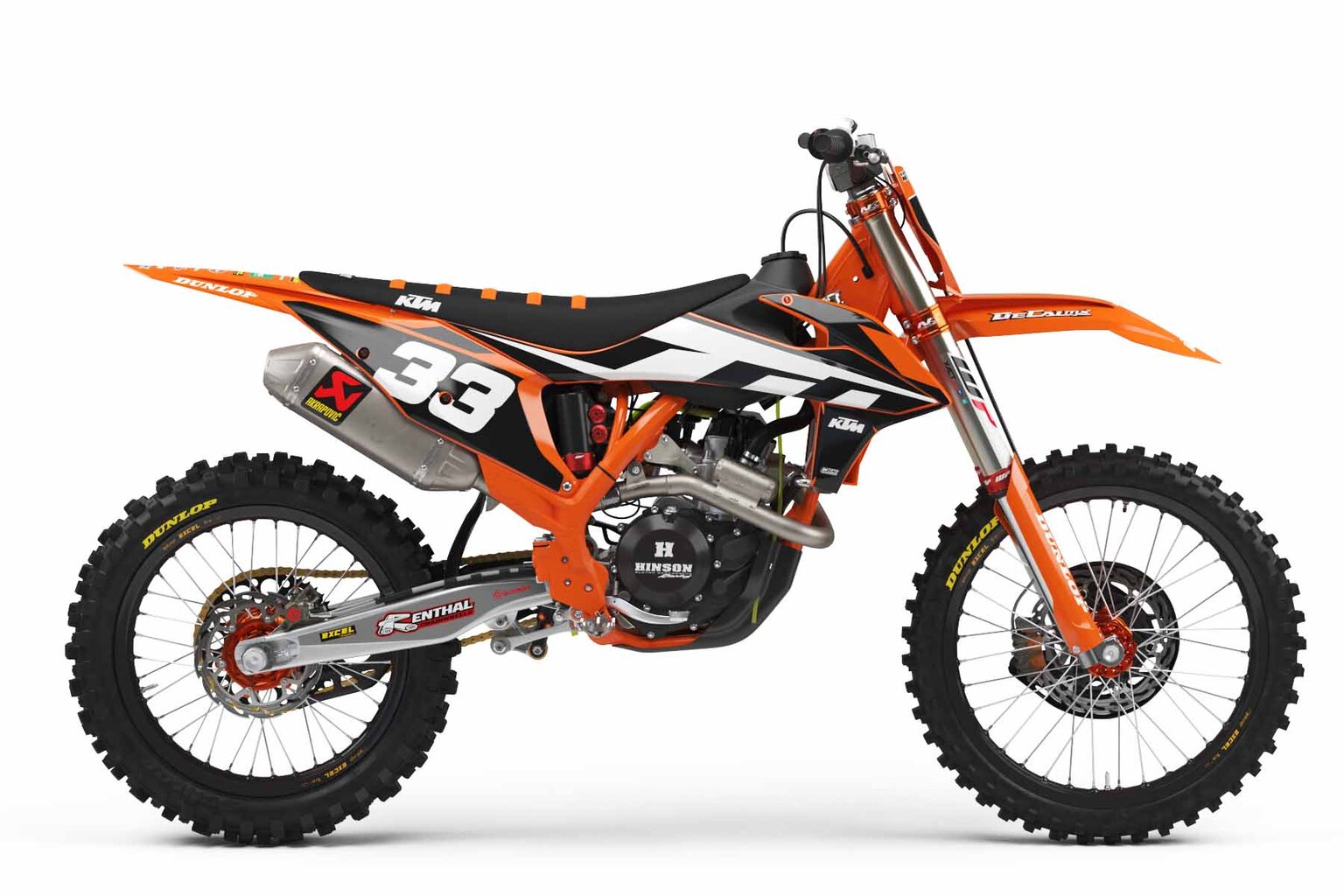 KTM SX125 Orange Factory Series 6 Dirt Bike Graphics Kit