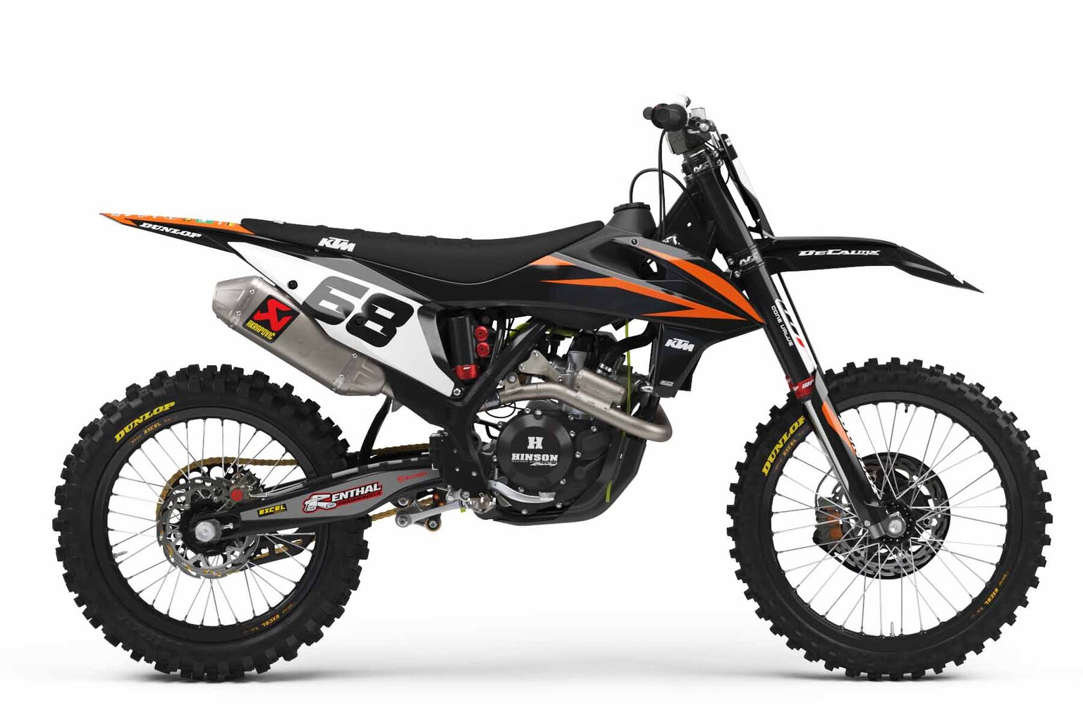 KTM SX65 Black Factory Series 11 Dirt Bike Graphics Kit