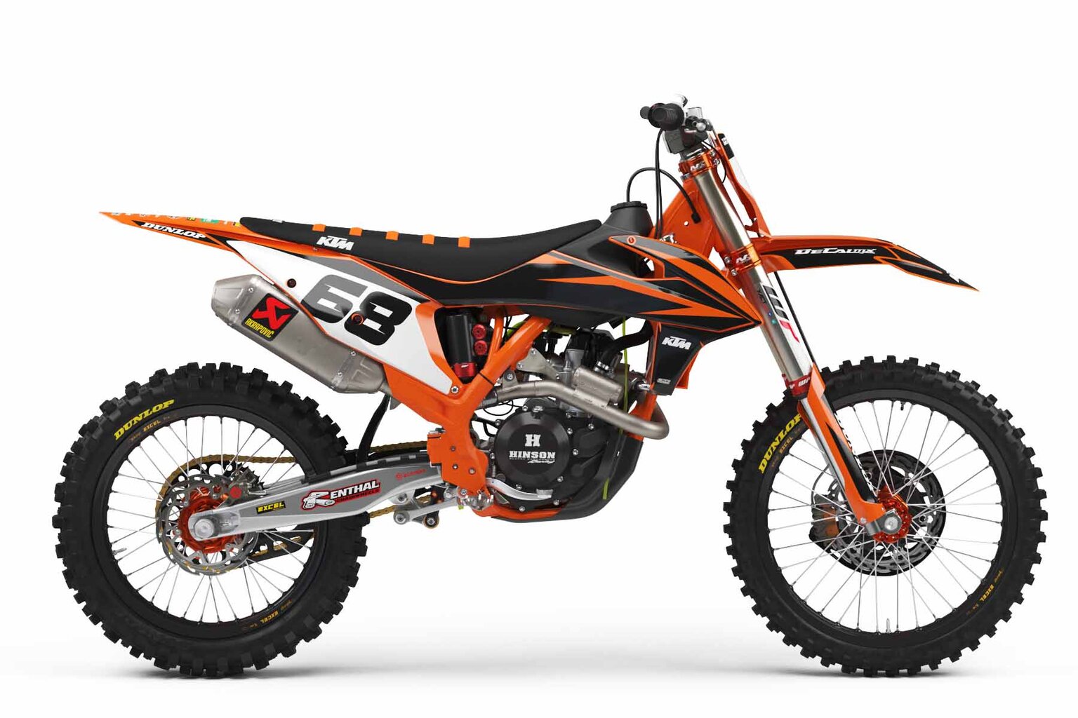 KTM SX85 Orange Factory Series 11 Dirt Bike Graphics Kit