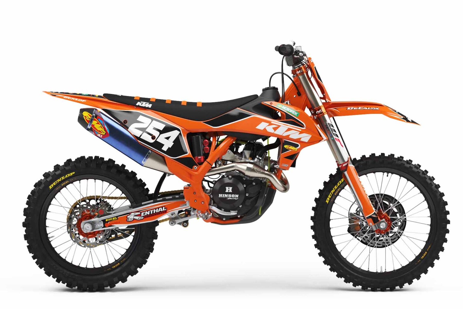 KTM SX85 Orange T-2 Series Dirt Bike Graphics Kit