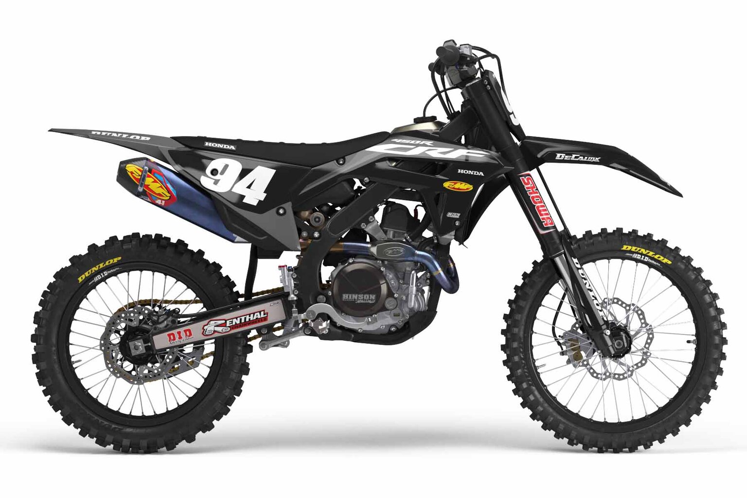 Honda CR250 Black Factory Series 21 Dirt Bike Graphics Kit