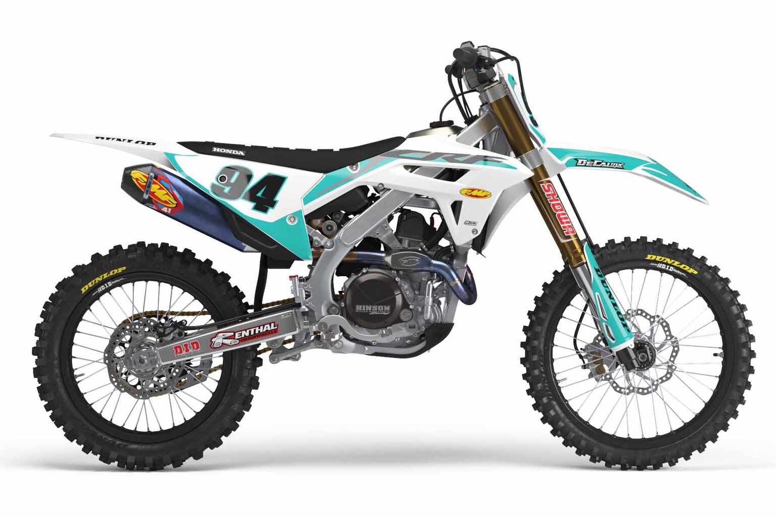 Honda CRF250R White Factory Series 21 Dirt Bike Graphics Kit