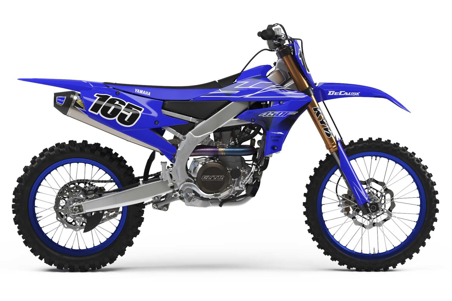 Yamaha YZ250F Contour Cut Dirt Bike Number Plate Backgrounds