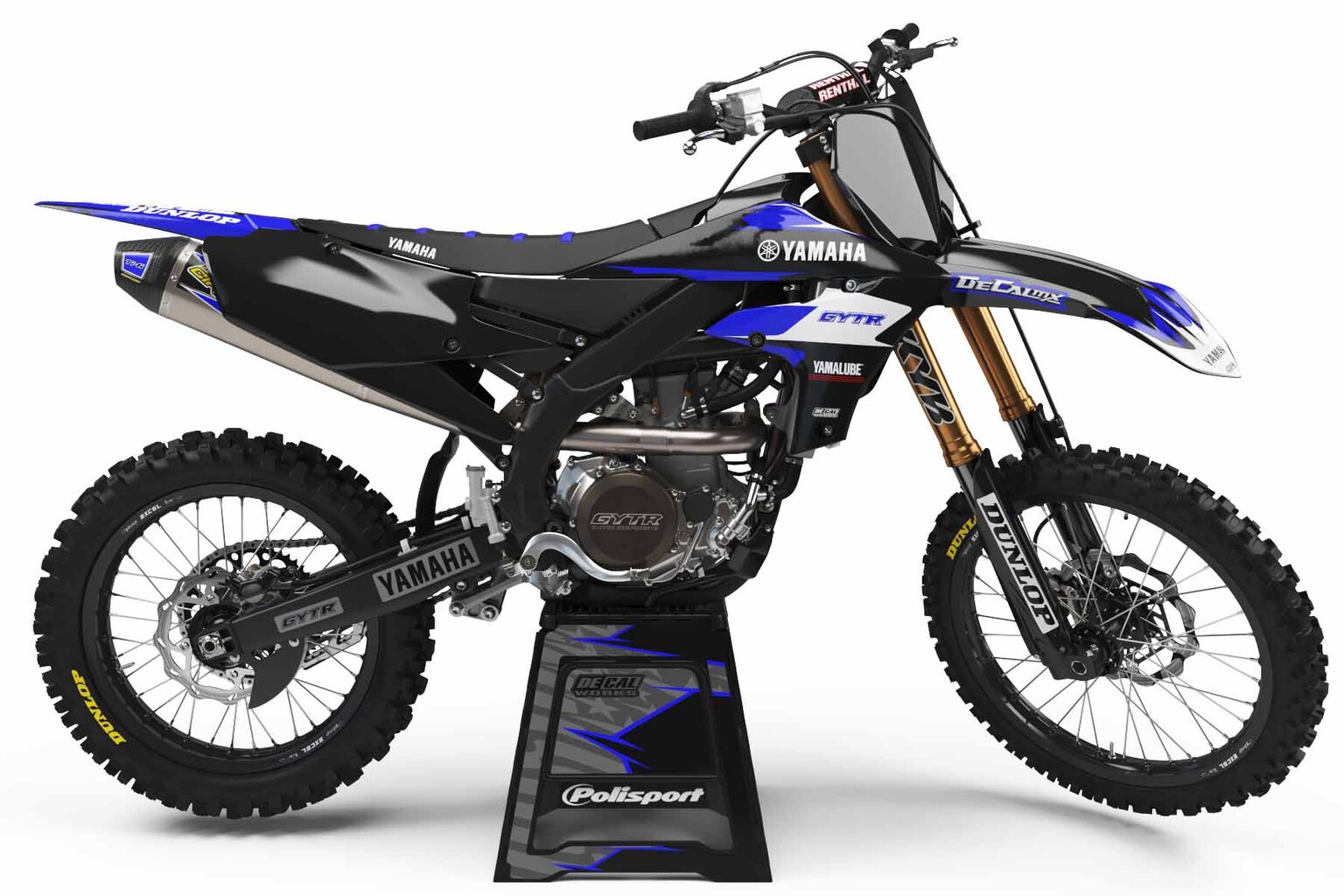 Yamaha YZ250 Black Garage Sale Full Dirt Bike Graphics Kit