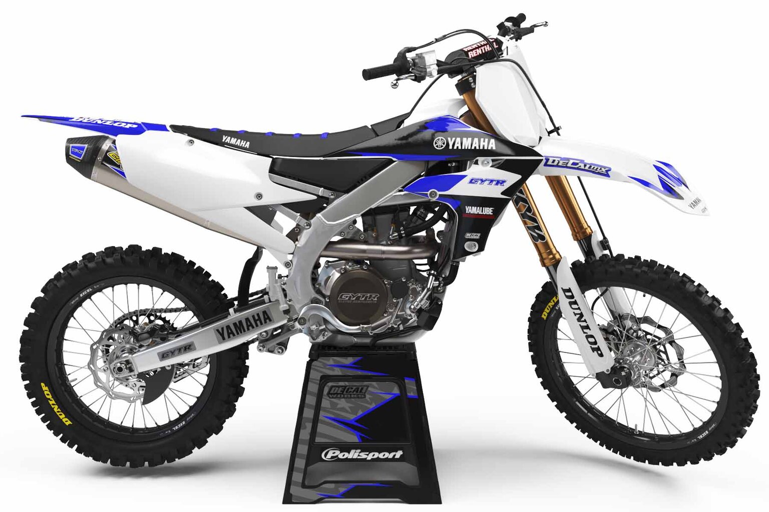 Yamaha YZ250F White Garage Sale Full Dirt Bike Graphics Kit