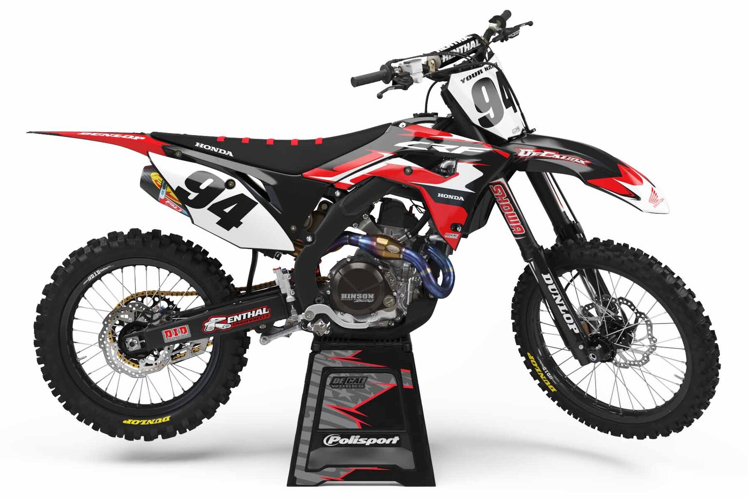 Honda CRF450R Black Garage Sale Complete Graphics Kit