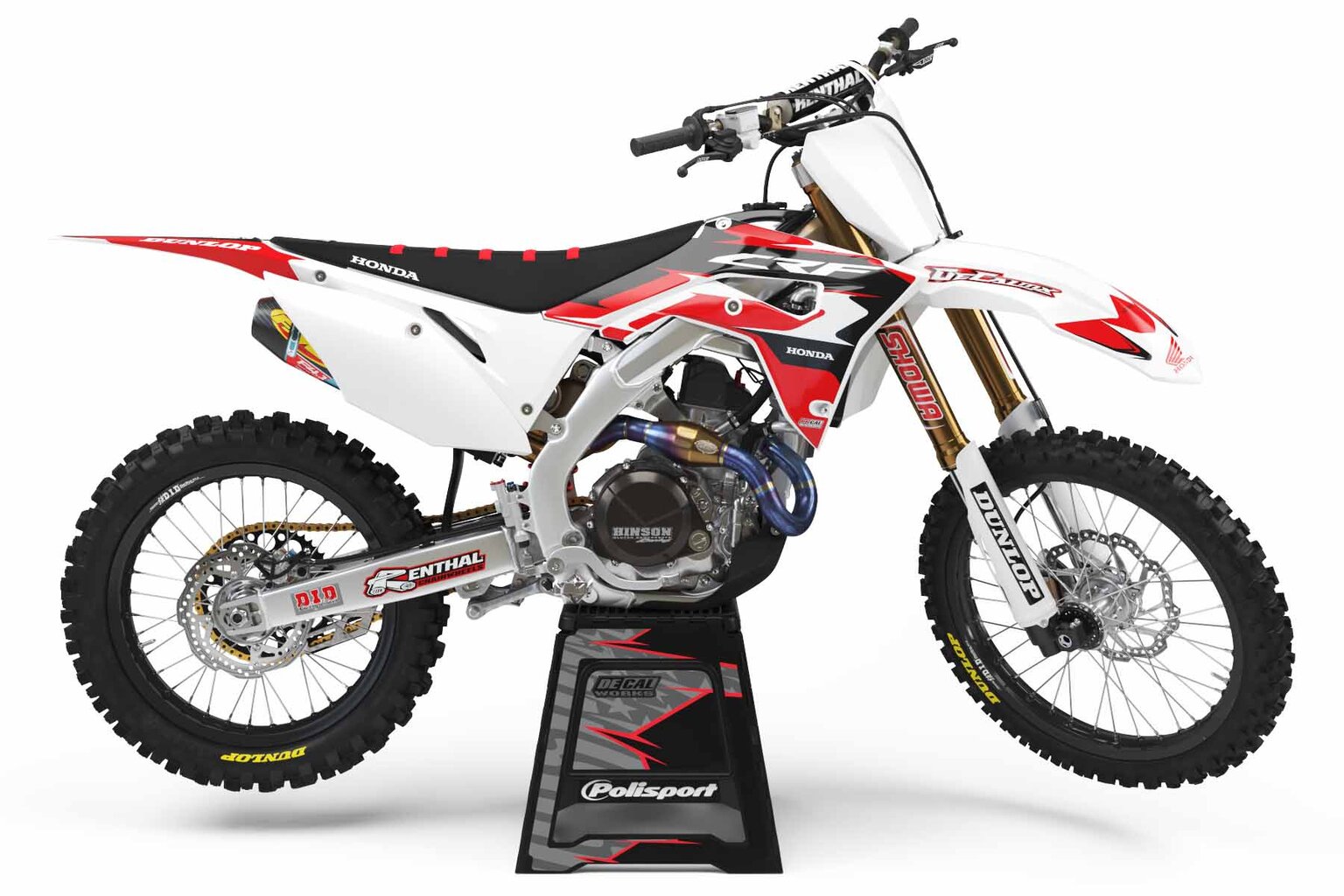 Honda CRF250R White Garage Sale Full Graphics Kit