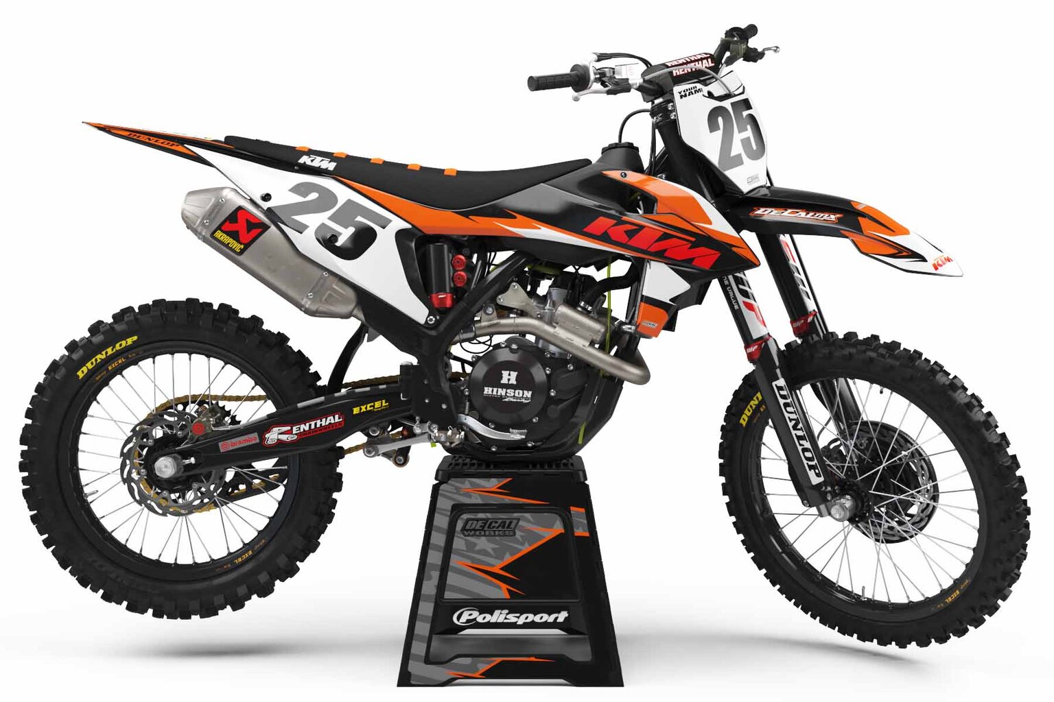 KTM EXC450F Black Garage Sale Complete Graphics Kit