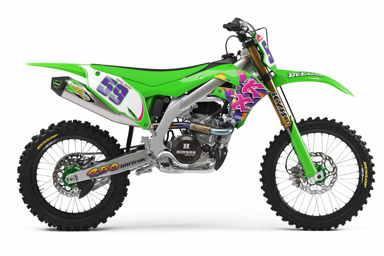 Kawasaki KX, KLX, KXF Super Series Number Plate Backgrounds