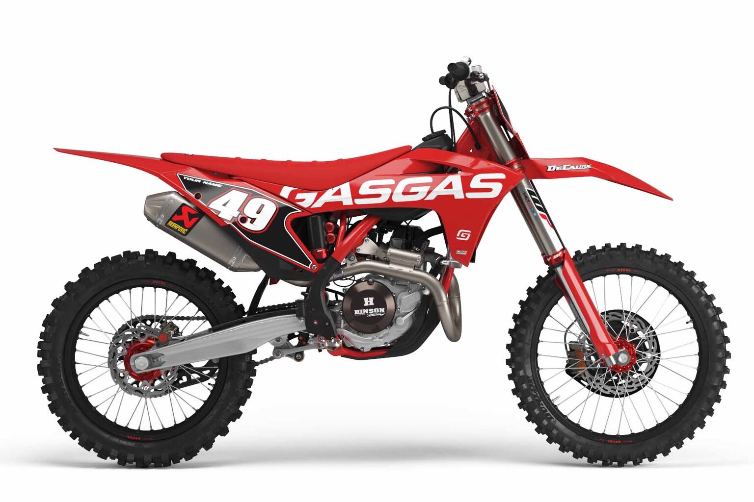 GasGas MC250F Bold Series Dirt Bike Number Plate Backgrounds