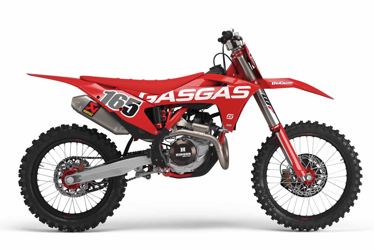 GasGas MC250F Contour Cut Dirt Bike Number Plate Decals