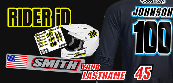 Dirt bike hot sale helmet stickers