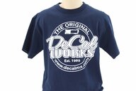 DeCal Works Medium Original Navy T-Shirt with White Logo