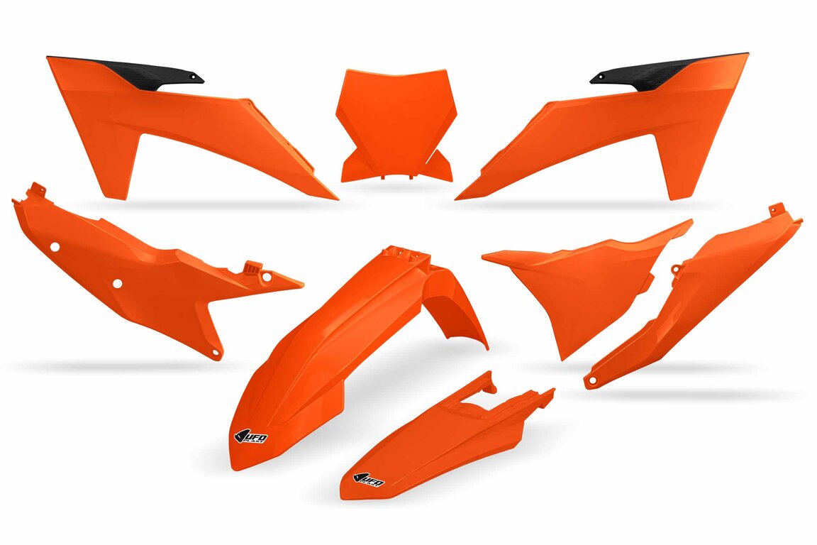 UFO Orange Plastic Kit for 22-24 KTM SX, SXF, XC, XCF