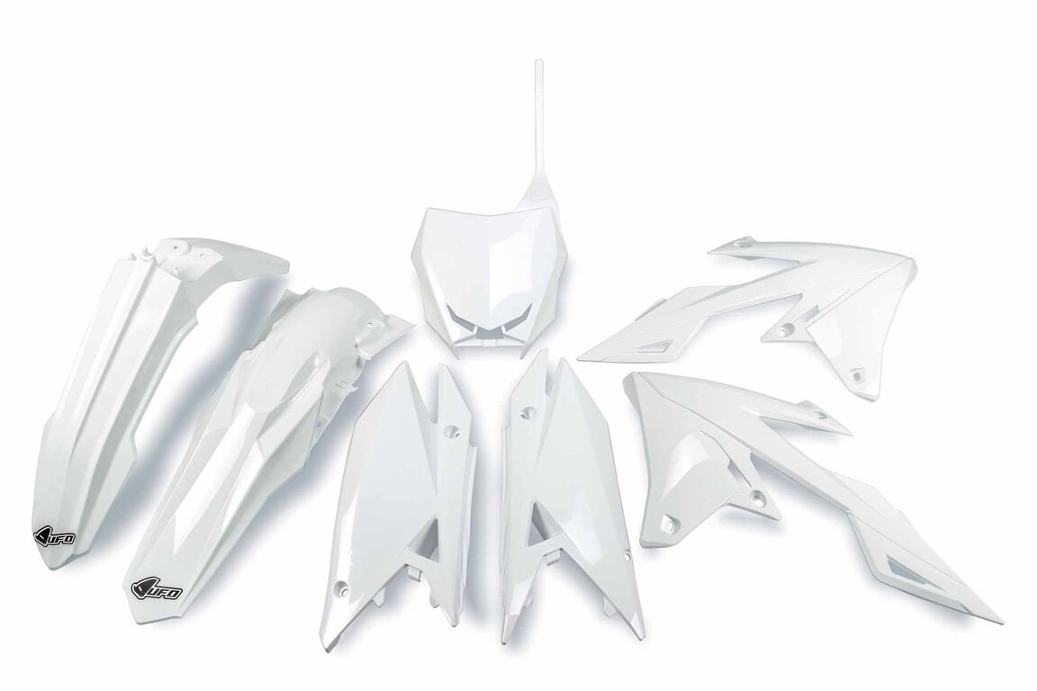 UFO White Plastic Kit for 18-25 Suzuki RMZ250, RMZ450