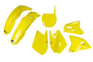 UFO Yellow Plastic Kit for 01-08 Suzuki RM125, RM250