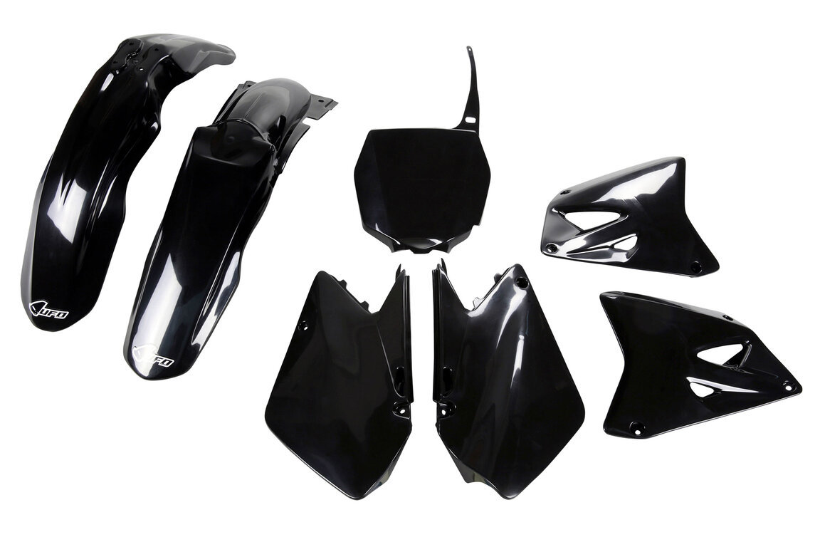 UFO Black Plastic Kit for 01-08 Suzuki RM125, RM250