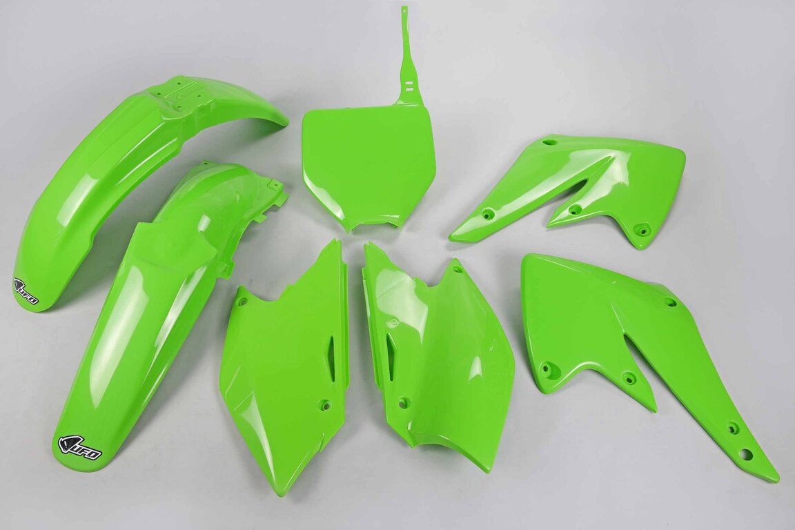 UFO Green Plastic Kit for 04-05 Kawasaki KX250F