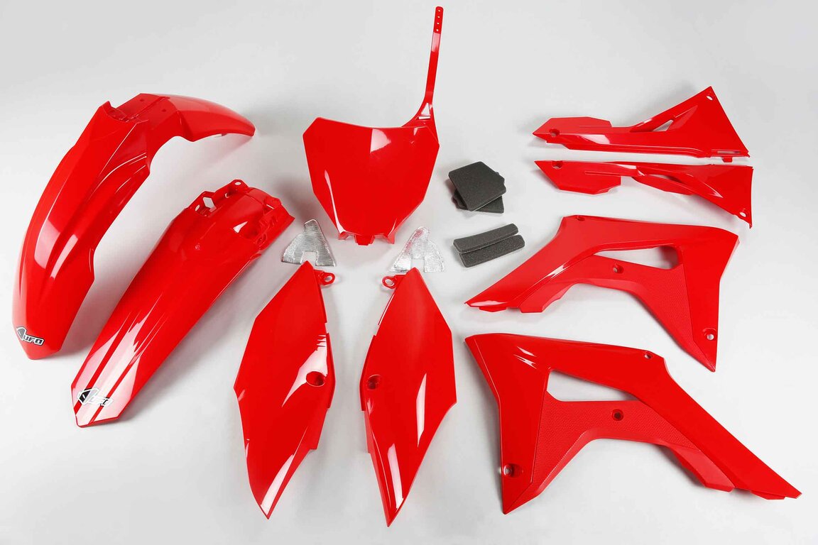 UFO Red Plastic Kit for 17-21 Honda CRF250, CRF450