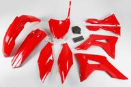 UFO Red Plastic Kit for 17-21 Honda CRF250, CRF450