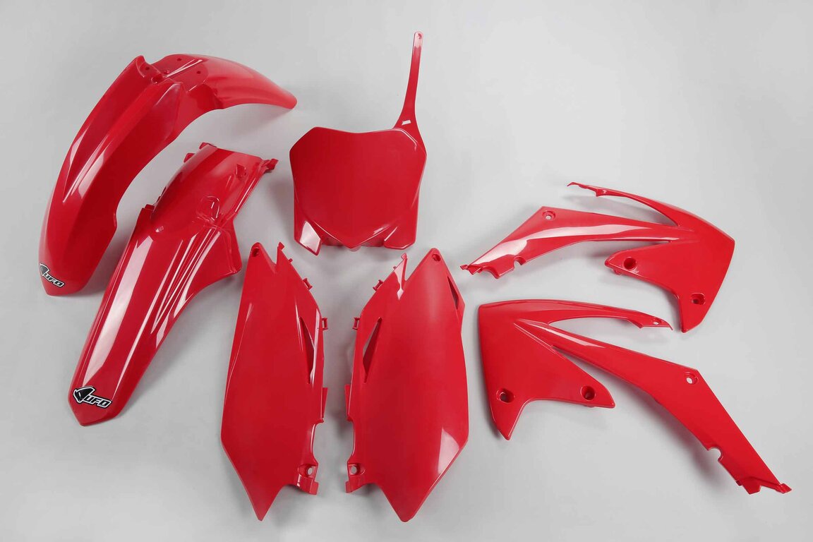 UFO Red Plastic Kit for 09-10 Honda CRF250, CRF450